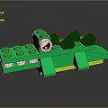 Crocodile Alligator Nile Crocodile carnivore reptile cold-blooded animal reptile 3d model