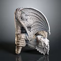 Game Movie Character Dragon Themed 3D Model With Scaled Wings And Detailed Design