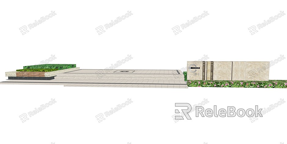 Modern landscape wall Home landscape wall model