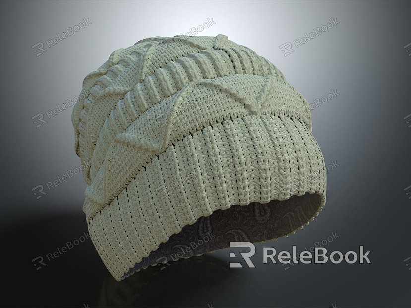 Modern Hat Line Hat Knitted Hat Warm Hat model