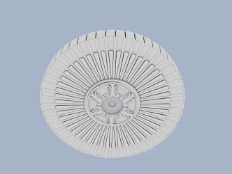 French simple lamp panel 3d model