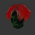 Game Movie Character With Silver White Short Messy Layered Hairstyle