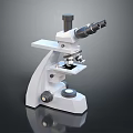 Professional Medical Microscope With Binocular Eyepieces Mechanical Stage And Coarse Adjustment Knobs 3d model