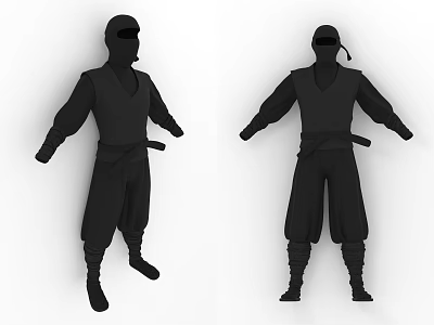 Ninja Costume Assassin Costume Night Clothes Clothes 3d model