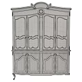Elegant Blue China Cabinet With Glass Doors Holding Plates Cups And Color Options