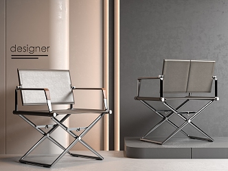 modern folding chair 3d model