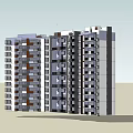 Modern High Rise Apartment Building Exterior With Contemporary Design And Balconies