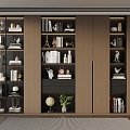 Italian Minimalist Bookcase 3d model