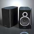 High Quality Modern Black Wooden Speakers With Dual Speaker Drivers And Sleek Design
