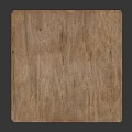 Simple Natural Wood Stool With Square Seat And Sturdy Four Legs Design