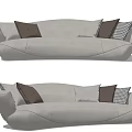 Modern Multiplayer Sofa 3d model