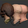 Medical Anatomical Head Models For Education Showing Skull To Facial Structures