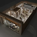 Elegant Lingerie Clothing Store Interior With Neatly Arranged Displays Shelves And Mannequins