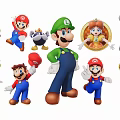 Cute Super Mario Characters Hanging Ornaments With Colorful Designs And Various Poses For Decor