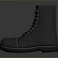 Black High Top Lace Up Boots For Daily Wear And Comfortable Use