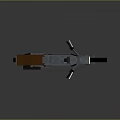 Pixelated Low Poly Motorcycle Design With Brown Seat Yellow Headlight And Black White Wheels