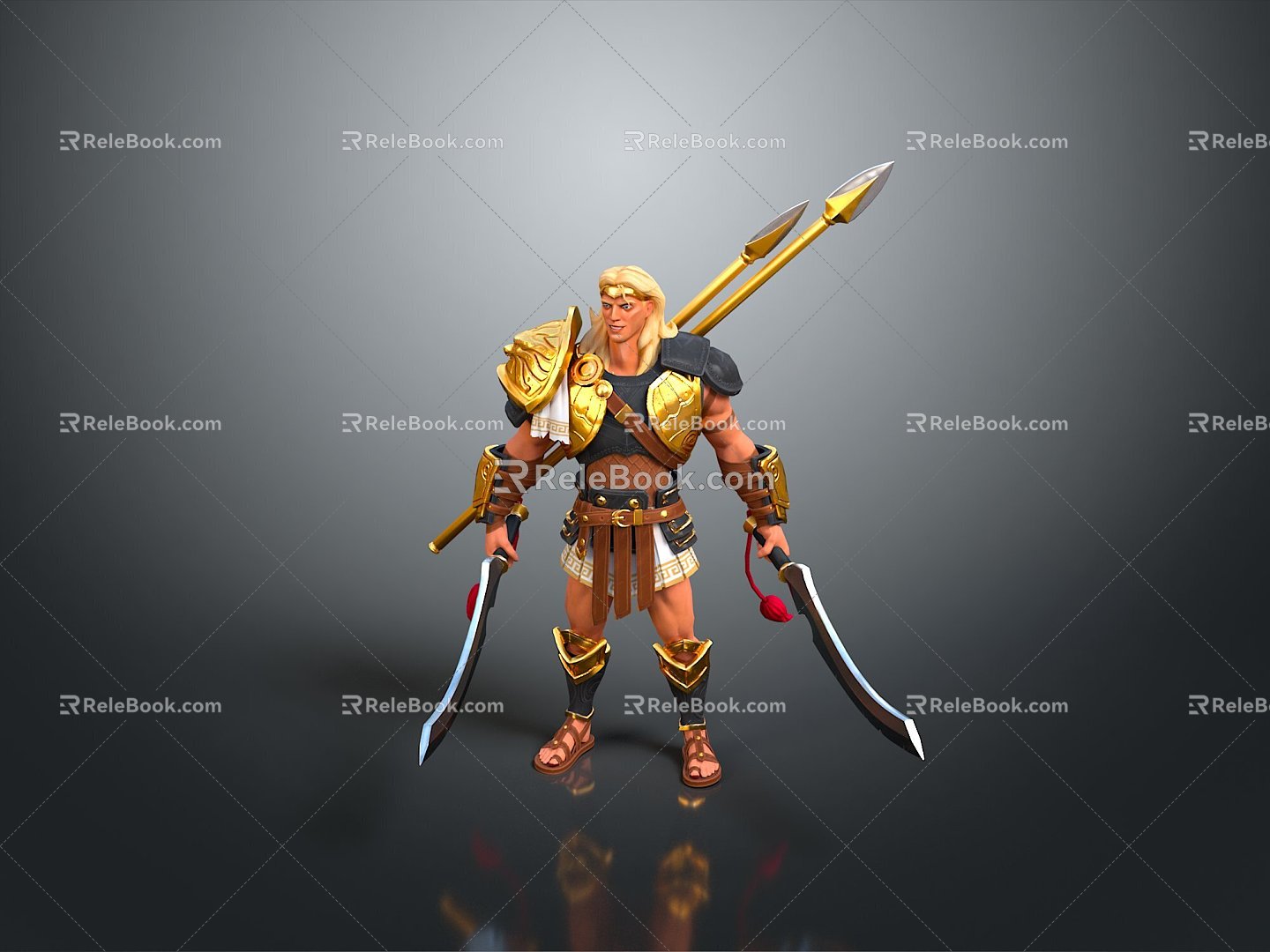 Western Samurai Western Warrior Western Hero Western Warrior Knight Hero Ancient Warrior Paladin 3d model