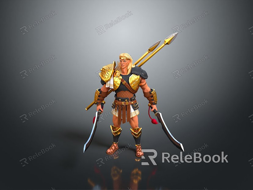 Western Samurai Western Warrior Western Hero Western Warrior Knight Hero Ancient Warrior Paladin model