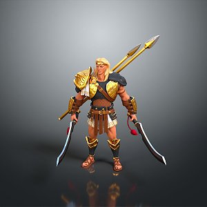 Western Samurai Western Warrior Western Hero Western Warrior Knight Hero Ancient Warrior Paladin 3d model