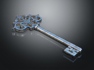 modern key old key antique key classical key 3d model