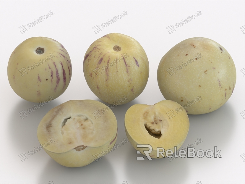 ginseng fruit melon eggplant fairy fruit fragrant pear brilliant fruit fruit food model