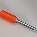 Durable Red Handle Screwdriver With Silver Metal Shaft Hand Tool For Home Repair