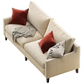Fabric Multiplayer Sofa 3d model