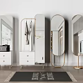 Modern Mirror Combination 3d model