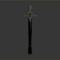 Traditional Medieval Axe Weapon With Wooden Handle And Metal Head Design