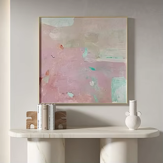 Modern abstract painting simple abstract decorative painting 3d model