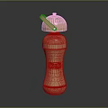 Sleek Golden Daily Living Bottle With Perforated Lid And OCO Logo