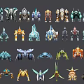 Modern Robots 3d model