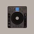 Professional Headphone Audio DJ Mixer Controller with Turntable Control Buttons and LCD Screen