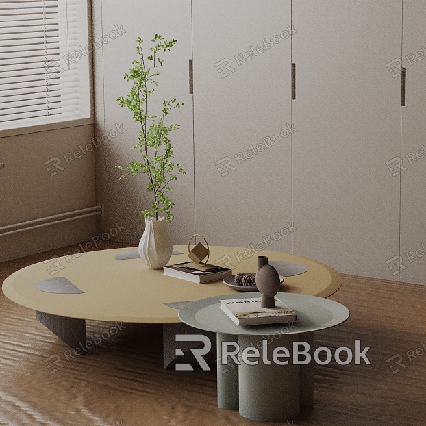 Modern coffee table model