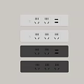 Modern socket modern switch socket modern multi-function plug 3d model