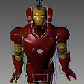 Smart Machine Iron Man Red Armor With Advanced Mechanical Design And Glowing Core 3d model