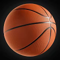 Basketball Sports Equipment with Orange Surface and Black Lines Textured Grip for Training Game Use