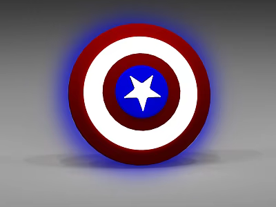 Captain America Shield Modern Shield 3d model