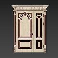 European style door 3d model