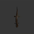 Brown Salamander With Textured Skin And Extended Limbs On Dark Background 3d model