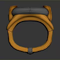 Functional Orange Wristband With Circular Dial And Grey Accents For Daily Use