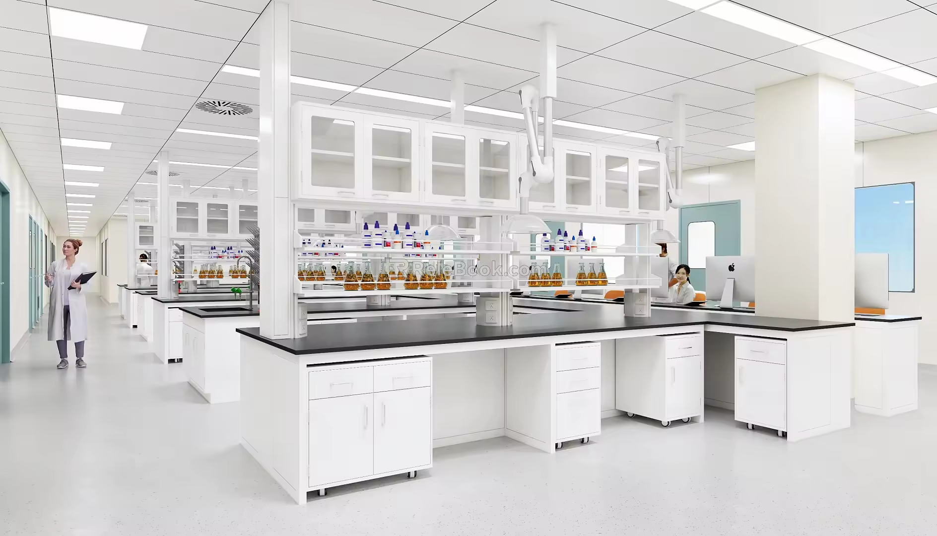 Open Laboratory Physical and Chemical Laboratory Data Processing Center 3d model