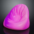 Stylish Modern Pink Bean Bag Chair With Comfortable Design And Soft Texture