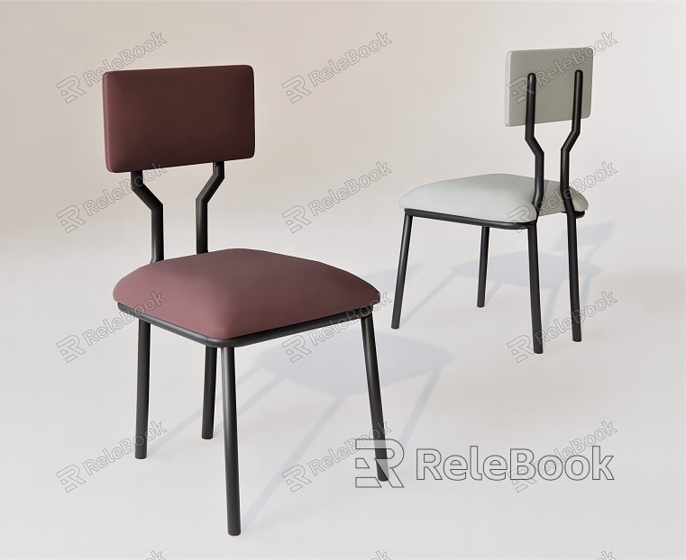 Modern Dining Chair Metal Leg Chair Leisure Chair Coffee Chair model