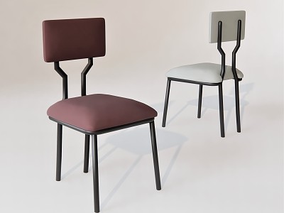 Modern Dining Chair Metal Leg Chair Leisure Chair Coffee Chair model