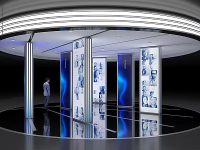 Modern Exhibition Hall 3d model