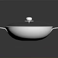 Shiny Stainless Steel Cooking Pot With Lid And Double Side Handles