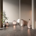 Variety of Unique Outdoor Lights Featuring Geometric Designs And Different Shapes In Garden Area
