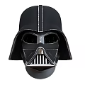 Black Darth Vader Themed Helmet With Vent Structure And Classic Look 3d model