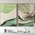 Modern Decorative Painting Hanging Painting 3d model